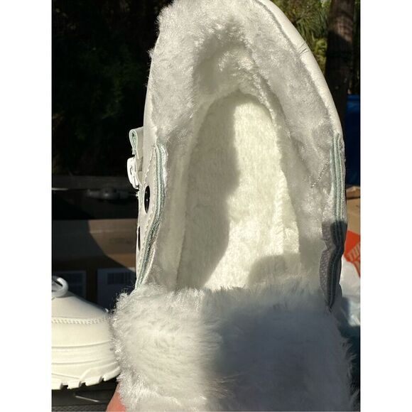 Women's Casual High Top Shoes, Winter Plush Lined Warm Shoes, Thick Soled Lace-u - Picture 6 of 9